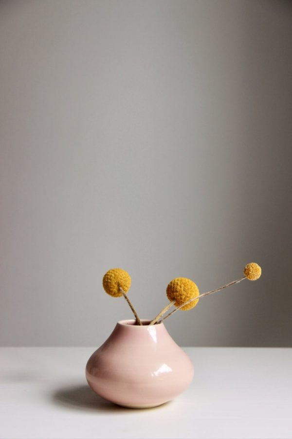 Pink Ceramic Bud Vase